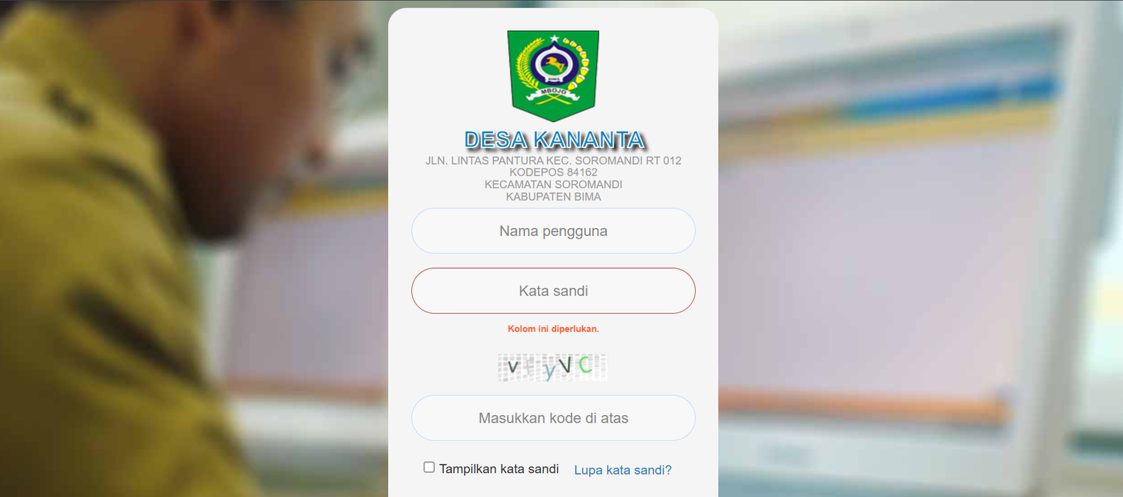 Sistem Informasi Desa Kananta